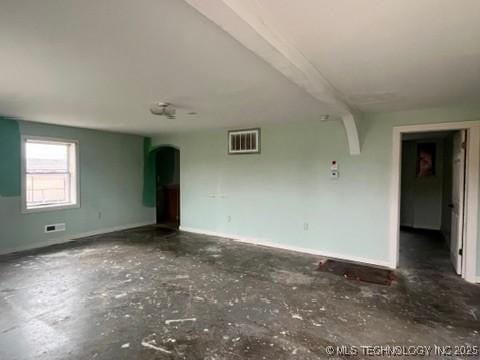 view of unfurnished living room