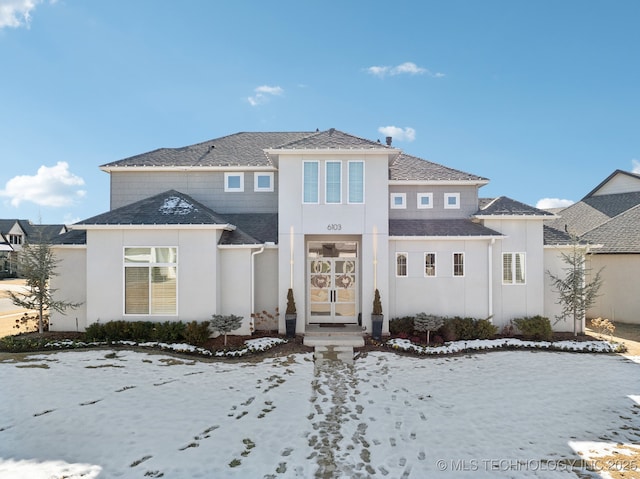 view of front of home with french doors