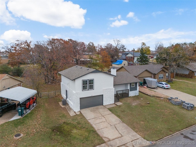 birds eye view of property