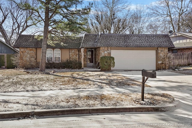 view of front of home featuring a garage