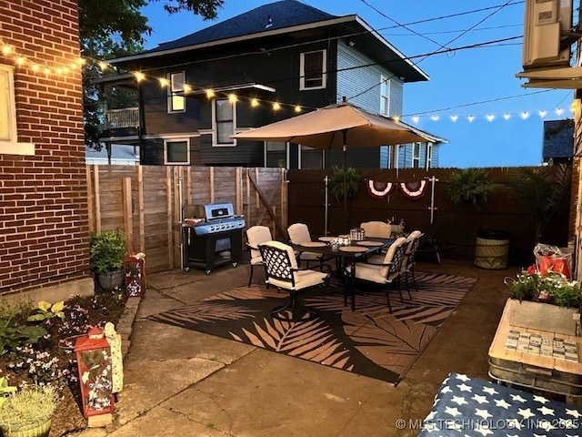 view of patio with grilling area