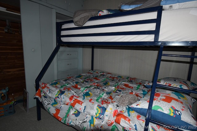 bedroom featuring carpet flooring