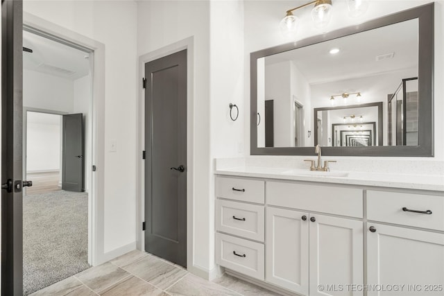 bathroom featuring vanity