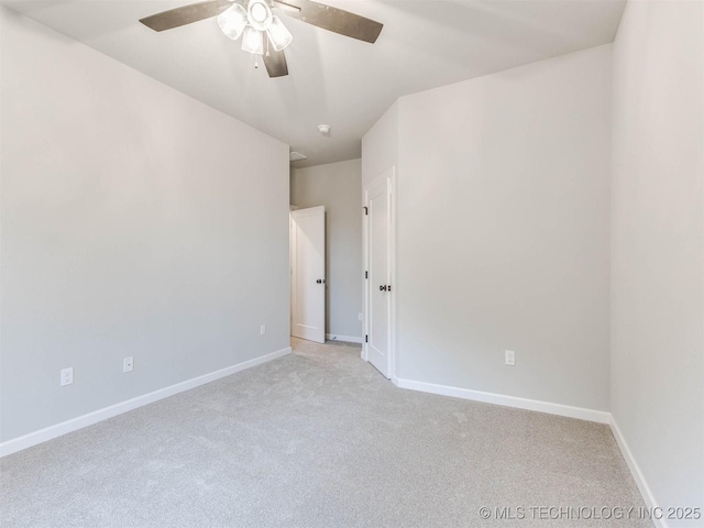 1412 N 70th St, Broken Arrow, OK 74014 - unfurnished room with light carpet and ceiling fan