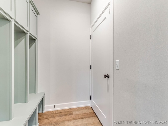 1412 N 70th St, Broken Arrow, OK 74014 - mudroom featuring light wood-type flooring and baseboards