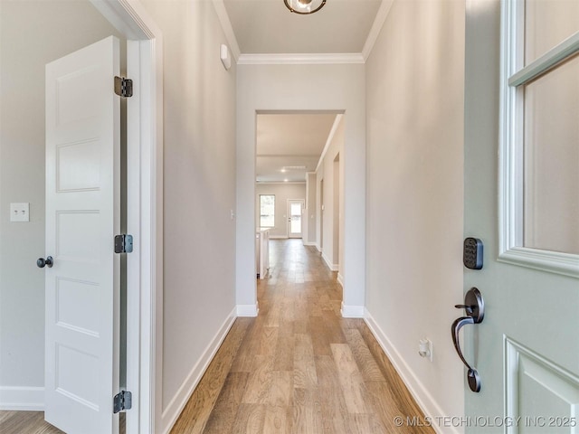 1412 N 70th St, Broken Arrow, OK 74014 - entryway with light wood finished floors and ornamental molding