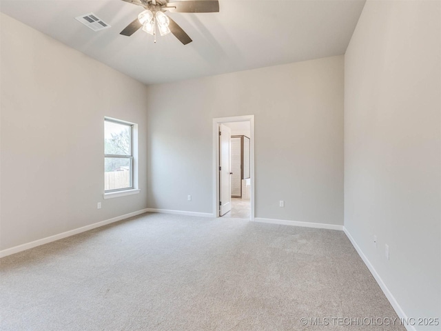 1412 N 70th St, Broken Arrow, OK 74014 - unfurnished room with light colored carpet and a ceiling fan