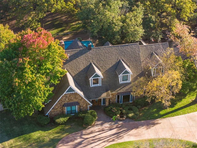 birds eye view of property