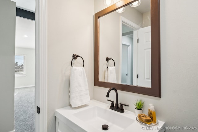 bathroom featuring vanity