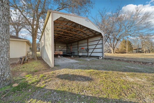 view of outdoor structure