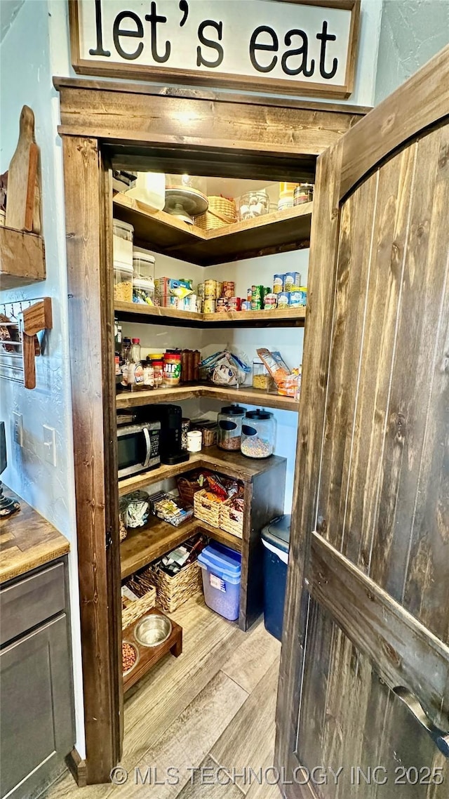 view of pantry