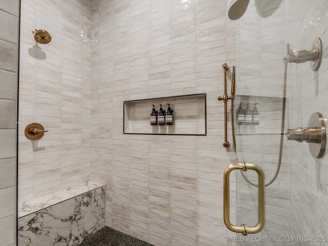 56 Center Ln N, Carlton Landing, OK 74432 - bathroom with tiled shower