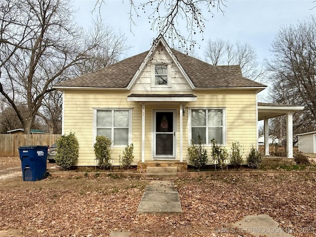 view of front of house