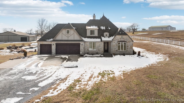 view of front of house featuring a garage