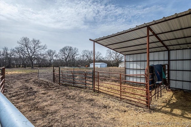 view of horse barn