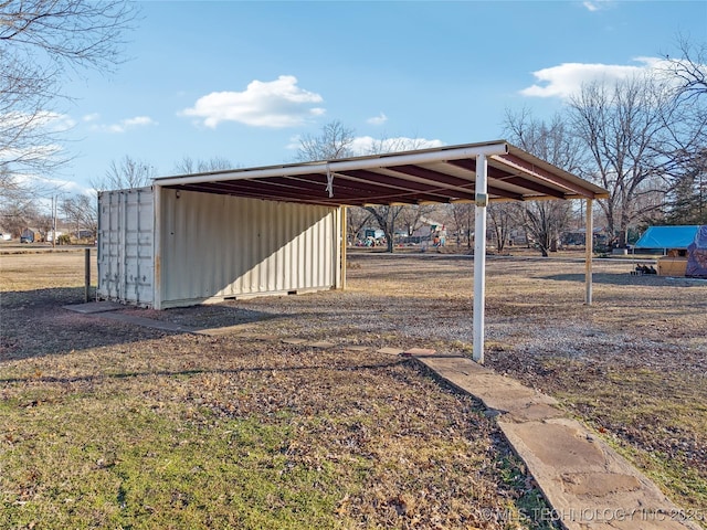 view of outdoor structure