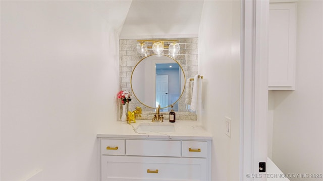 bathroom featuring vanity