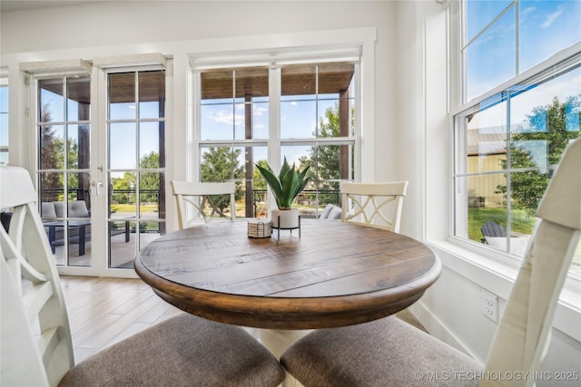 view of dining area