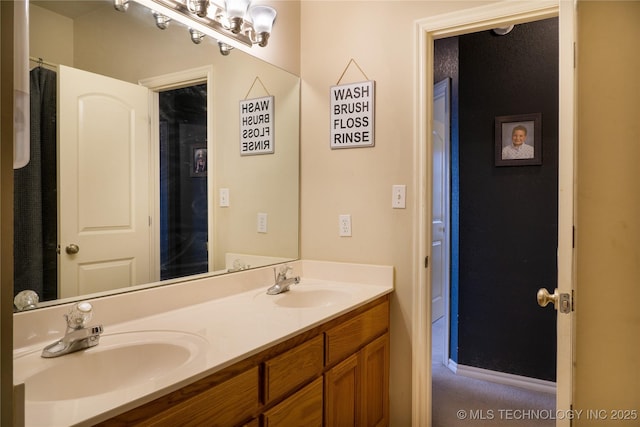 bathroom featuring vanity