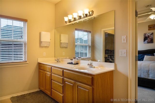 bathroom featuring vanity