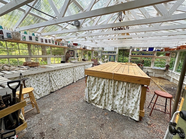 sunroom with plenty of natural light