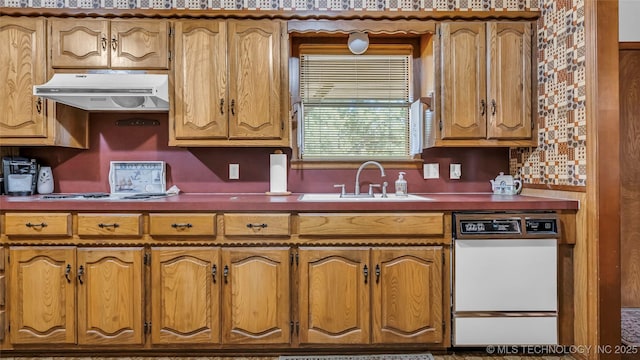 kitchen featuring dishwasher and sink