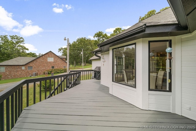 view of wooden terrace