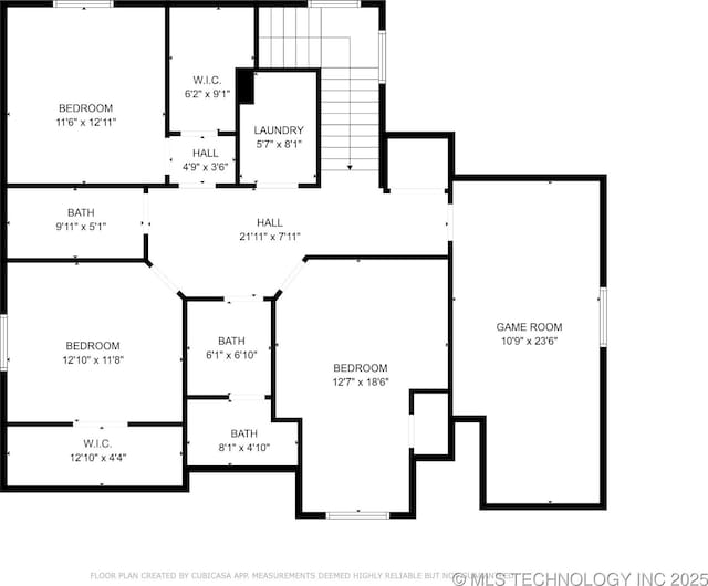 2508 E 16th St, Tulsa, OK 74104 - floor plan / room layout