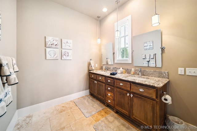 bathroom with vanity