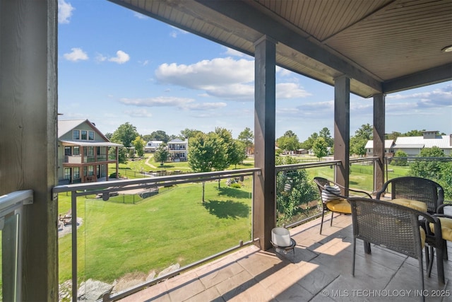 view of balcony