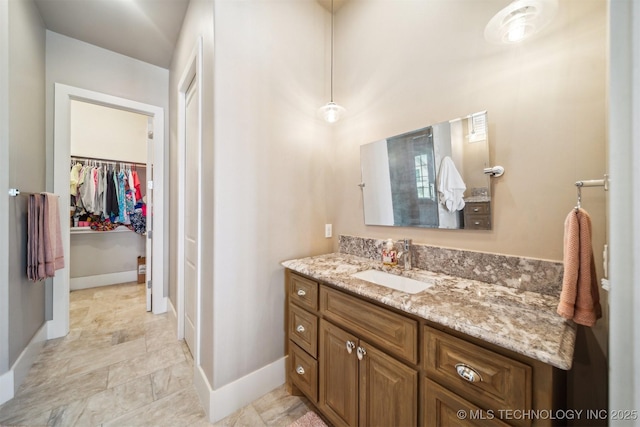 bathroom with vanity