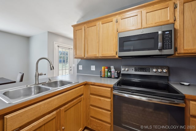 kitchen featuring stainless steel appliances and sink