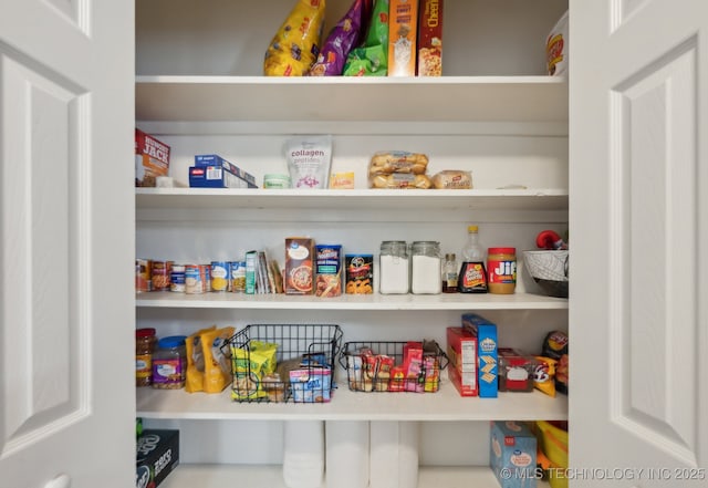 view of pantry