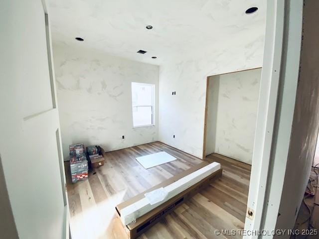 interior space featuring hardwood / wood-style flooring