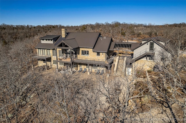 view of rear view of property