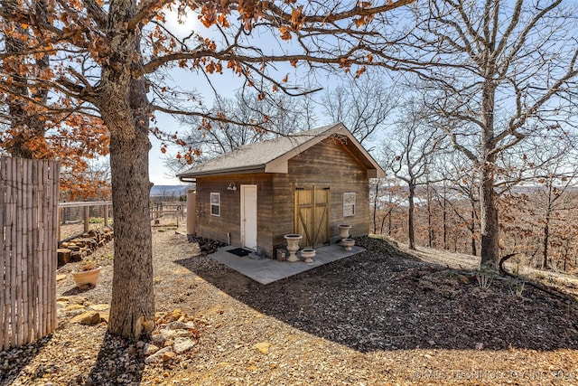 view of outbuilding