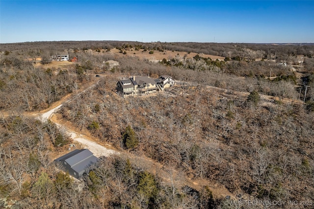 drone / aerial view featuring a rural view