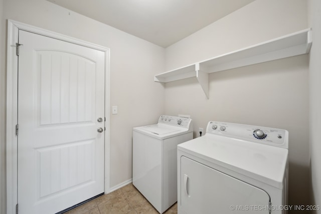 laundry area featuring washer and clothes dryer