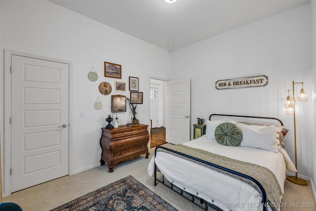 bedroom featuring carpet floors