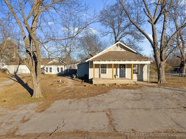 view of front of home with a porch