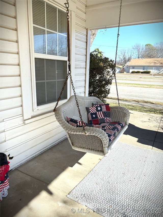 view of patio / terrace featuring covered porch