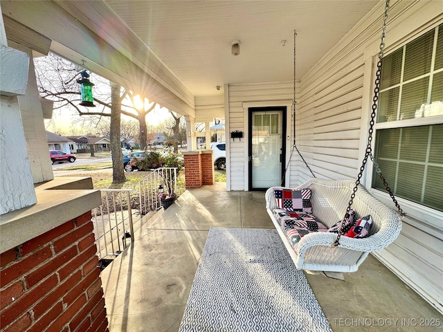 view of patio / terrace featuring a porch