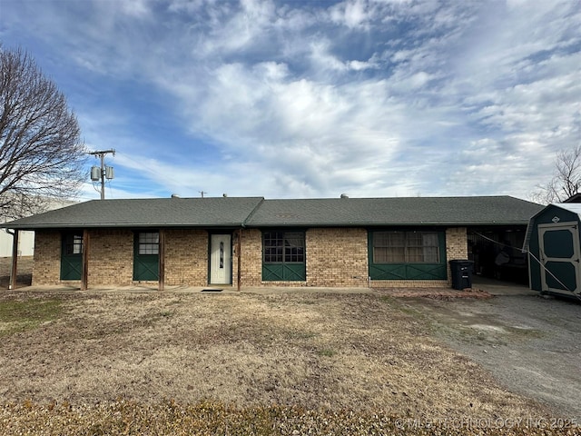 view of ranch-style house