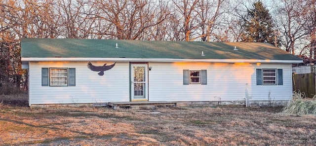 view of front of home