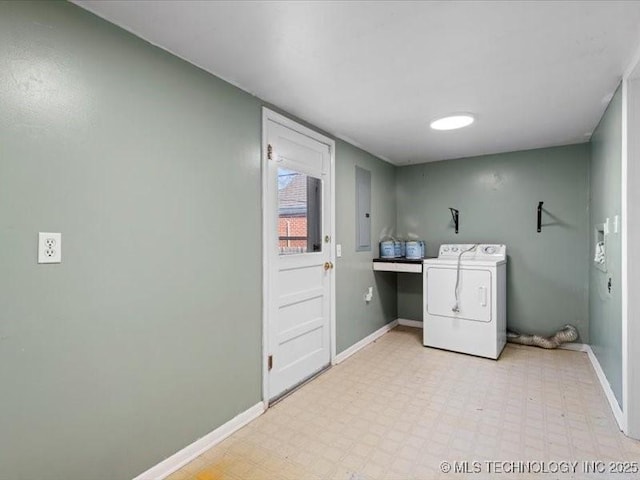 laundry area with washer and dryer