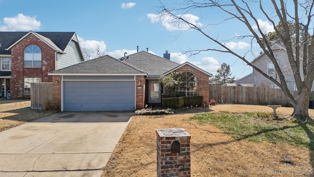 front of property featuring a garage