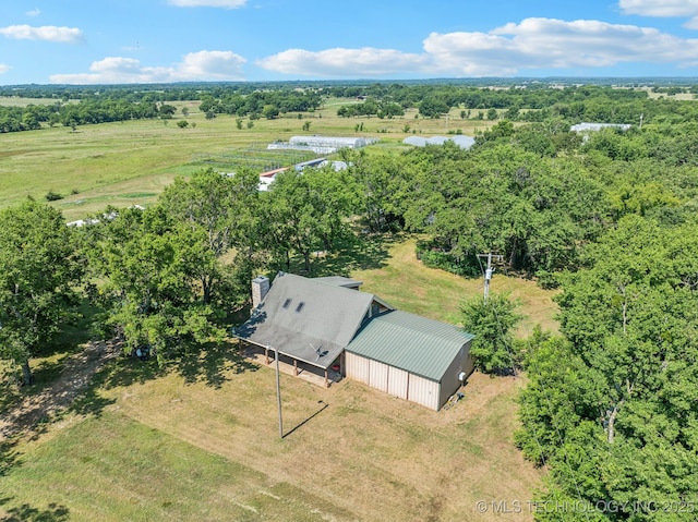 bird's eye view featuring a rural view