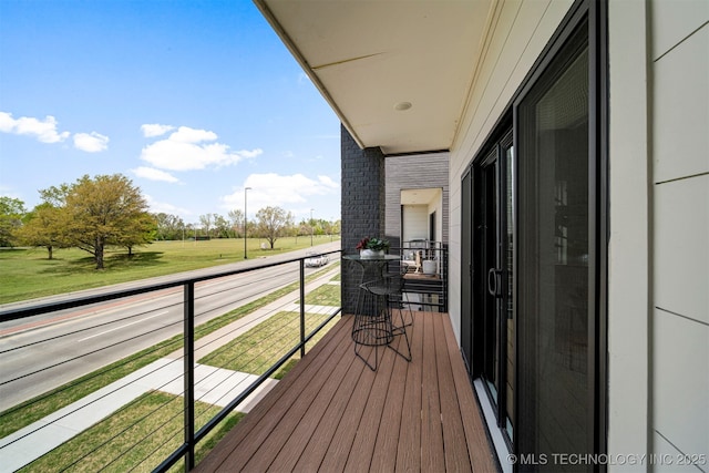 view of balcony