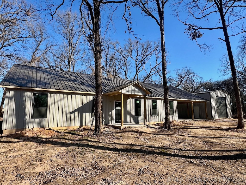 view of rear view of property