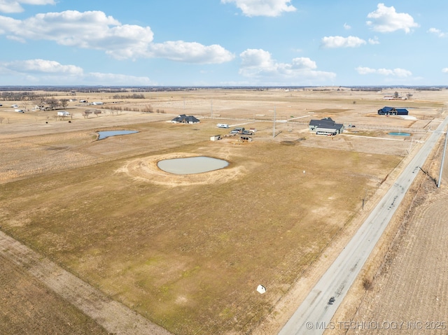 drone / aerial view featuring a rural view